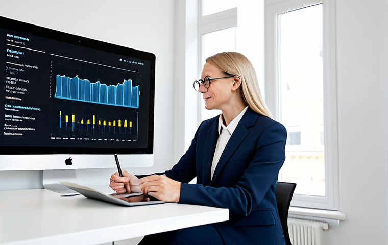 A professional Swedish woman in a modest business suit, sitting across from a male health expert in a bright, modern, minimalist consultation room with a clean, Scandinavian design aesthetic. They are engaged in a collaborative discussion, looking at a sleek tablet displaying abstract health data visualizations, emphasizing personalized guidance. Fully clothed, appropriate attire, professional dress, safe for work, appropriate content, perfect anatomy, correct proportions, natural pose, well-formed hands, proper finger count, natural body proportions, professional photography, high quality, family-friendly.