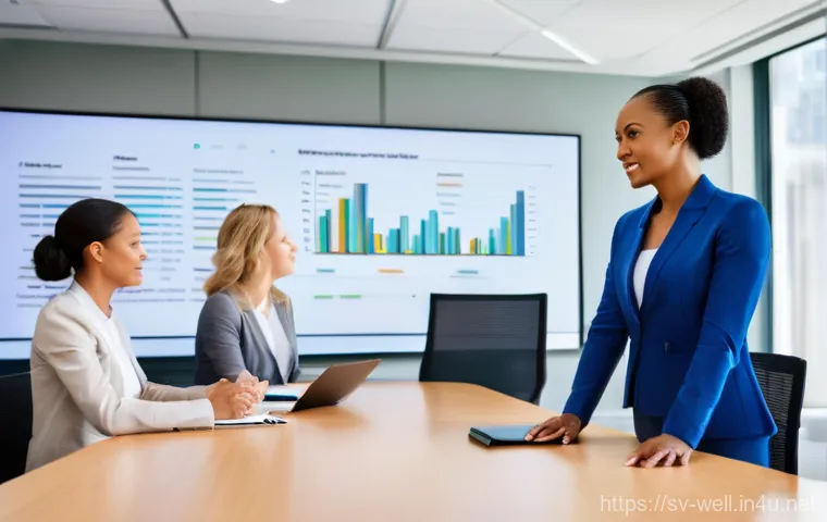 웰빙코디네이터와 비즈니스 플랜 수립 - **Prompt:** A vibrant, modern, and open-plan office flooded with natural light. A diverse group of f...