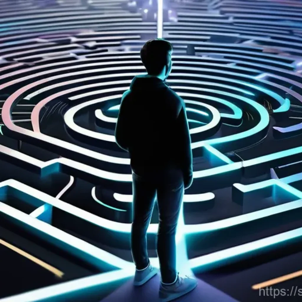 웰빙코디네이터와 디지털 헬스 활용 - **Image Prompt 1: Navigating the Digital Well-being Maze**
    "A visually striking, modern digital ...