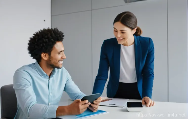 웰빙코디네이터와 디지털 헬스 활용 - **Image Prompt 1: Navigating the Digital Well-being Maze**
    "A visually striking, modern digital ...