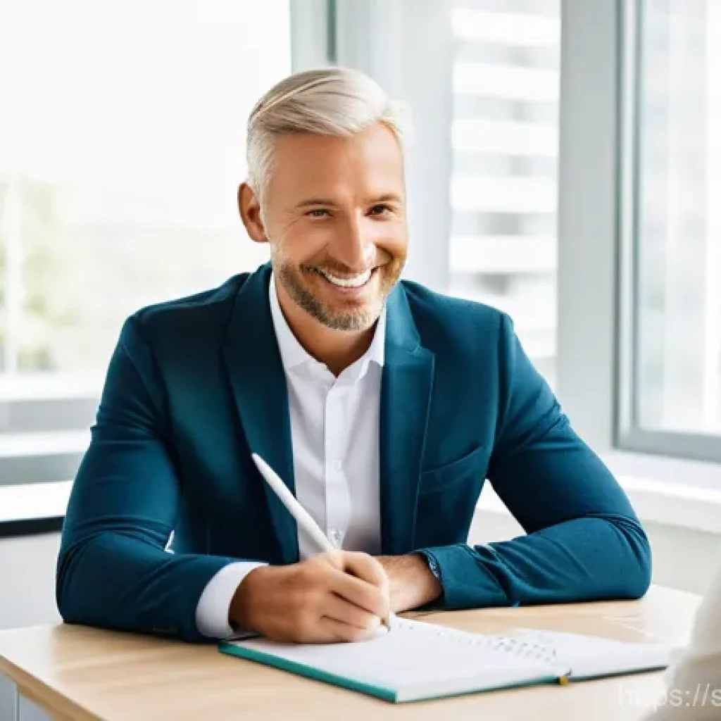 웰빙코디네이터와 건강 목표 달성 목표 - **Prompt 1: Personalized Wellness Coaching Session**
    A bright, clean, and modern office setting,...