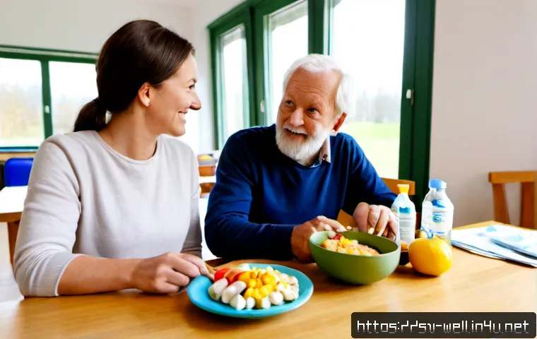 웰빙코디네이터와 건강 정보 전달 - Photorealistic Swedish wellness coordinator in a bright Scandinavian community health center, warmly...