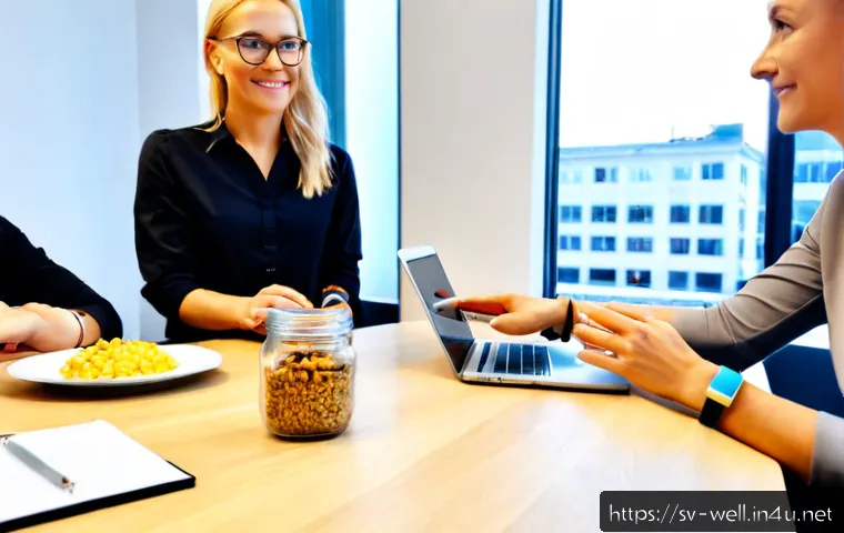 웰빙코디네이터 직업의 성장 가능성 - Photorealistic Swedish workplace scene showing a professional wellbeing coordinator in a bright mode...